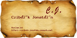 Czibók Jonatán névjegykártya